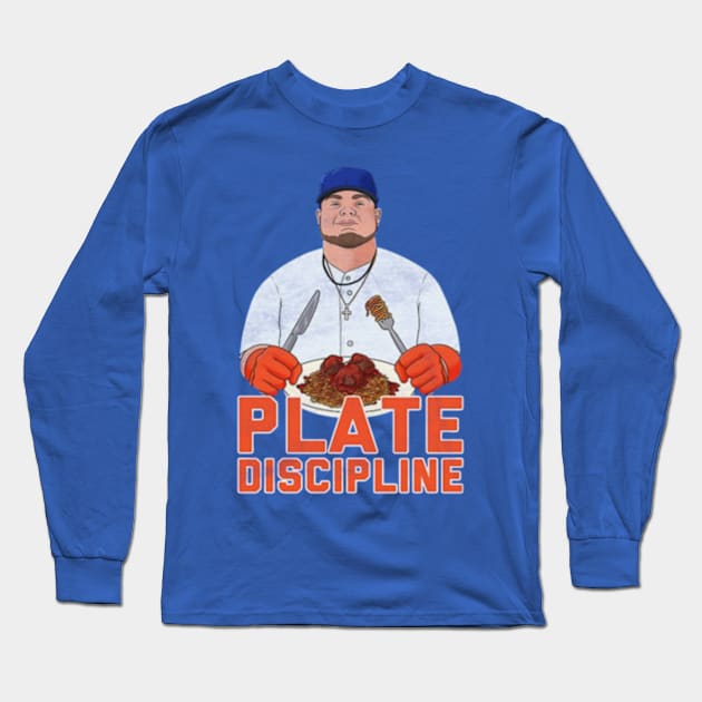 Plate Discipline - Mets Long Sleeve T-Shirt by jordan5L